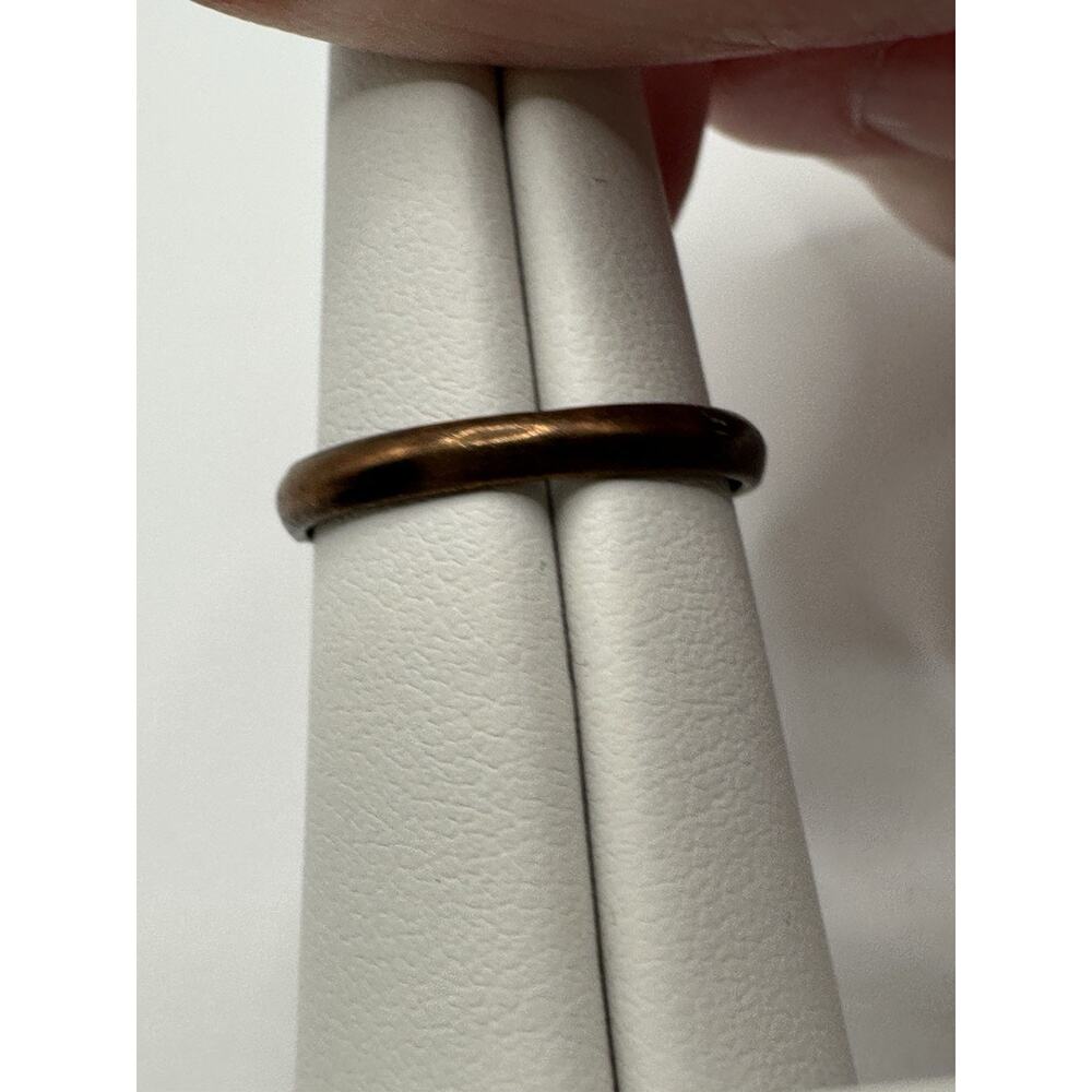 Copper Ring With Tourmaline Stones Size 6.25 - Picture 3 of 5